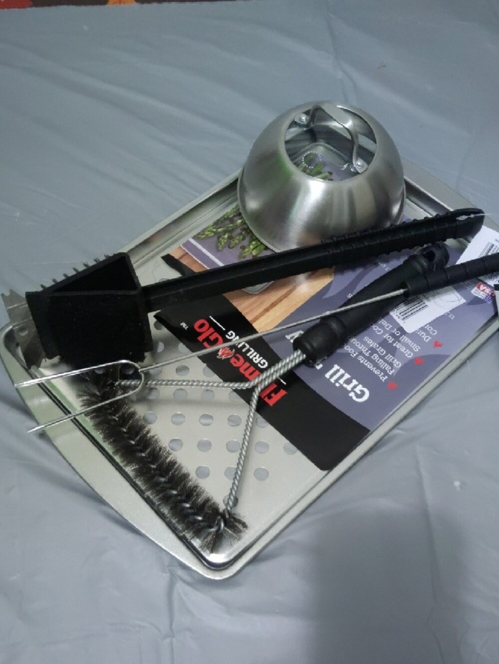 Stainless Steel Grilling Tool Set - Silver - Picture 4 of 4
